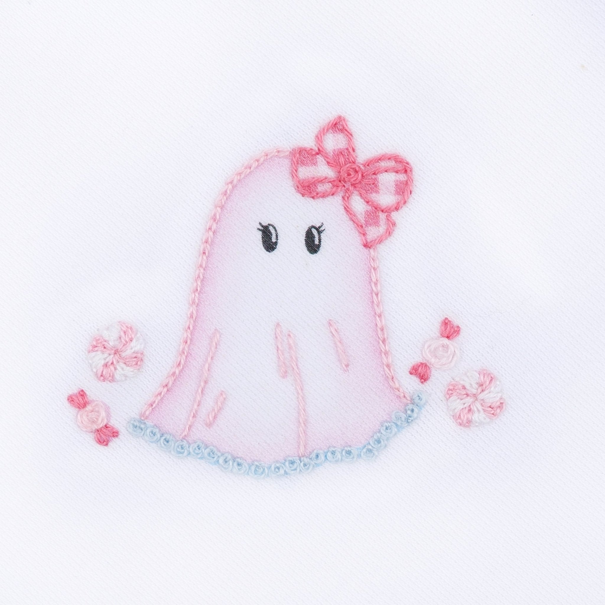 My Little Boo Embroidered Short Sleeve Dress - Pink - Magnolia BabyDress