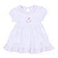 My Little Boo Embroidered Short Sleeve Dress - Pink - Magnolia BabyDress