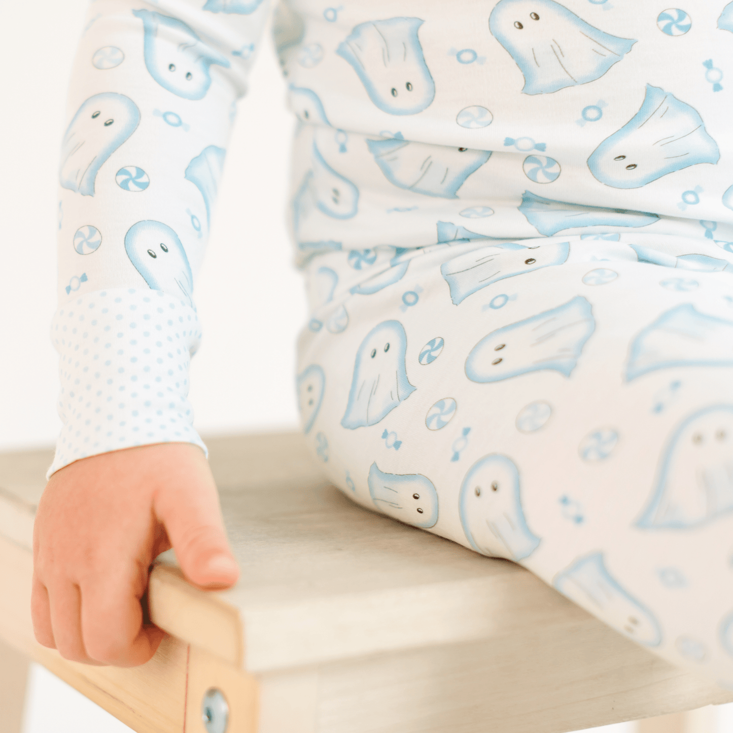 My Little Boo Long Pajamas - Light Blue - Magnolia BabyLong Pajamas