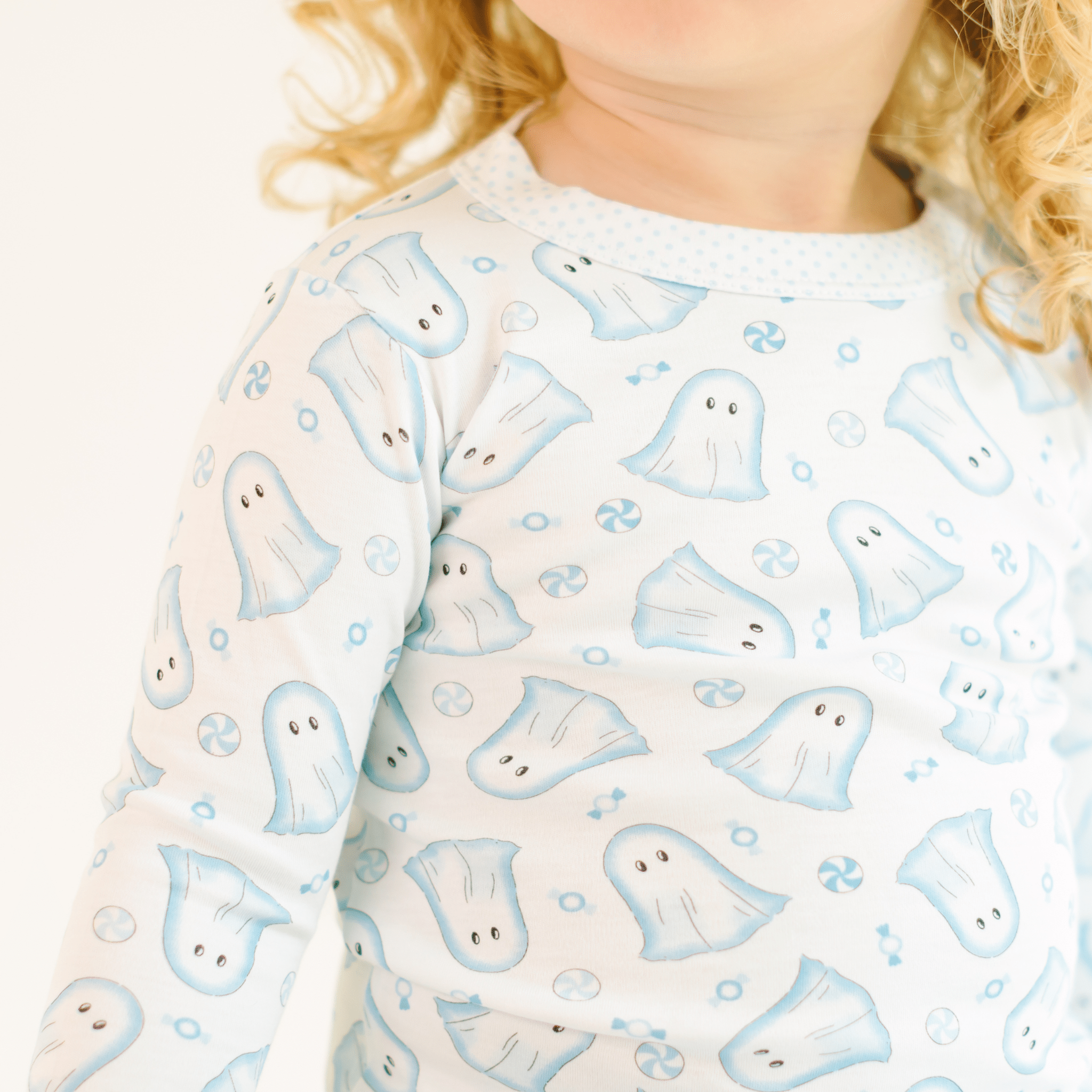 My Little Boo Long Pajamas - Light Blue - Magnolia BabyLong Pajamas