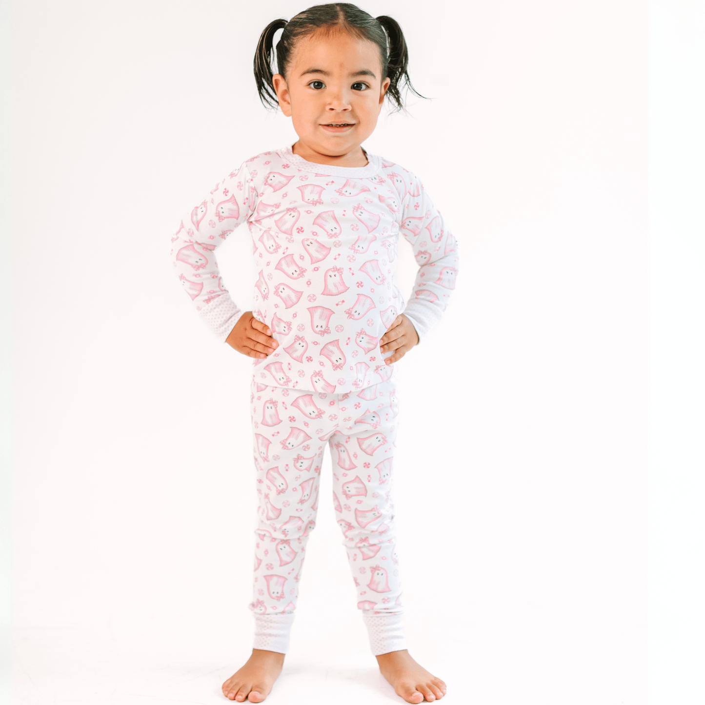 My Little Boo Long Pajamas - Pink - Magnolia BabyLong Pajamas