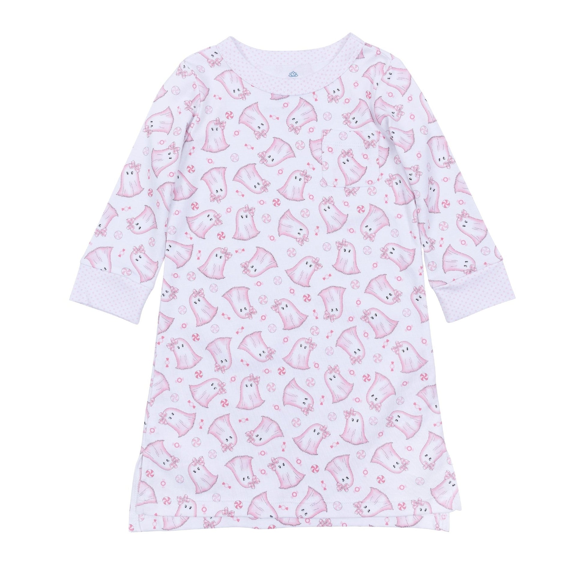 My Little Boo Long Sleeve Nightdress - Pink - Magnolia BabyNightdress