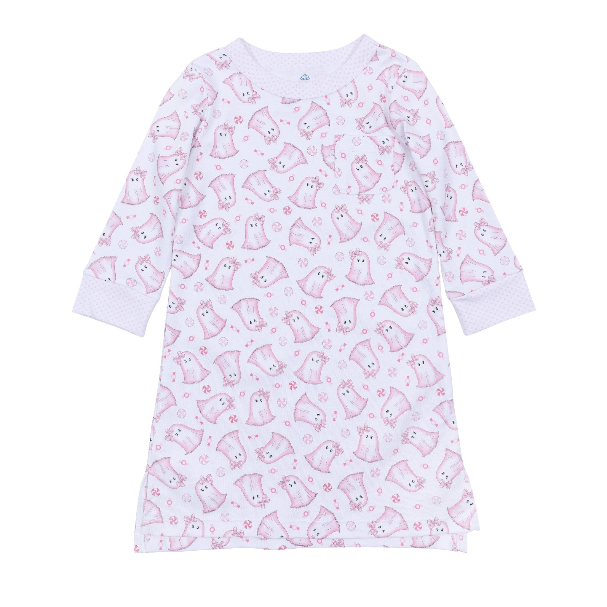 My Little Boo Long Sleeve Nightdress - Pink - Magnolia BabyNightdress