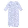 My Little Boo Print Converter - Light Blue - Magnolia BabyConverter Gown