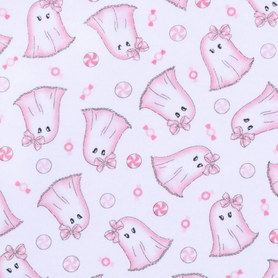 My Little Boo Print Ruffle Converter - Pink - Magnolia BabyConverter Gown