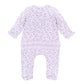 My Little Boo Print Ruffle Zip Footie - Pink - Magnolia BabyFootie