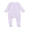 My Little Boo Print Ruffle Zip Footie - Pink - Magnolia BabyFootie