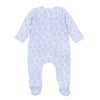 My Little Boo Print Zip Footie - Light Blue - Magnolia BabyFootie