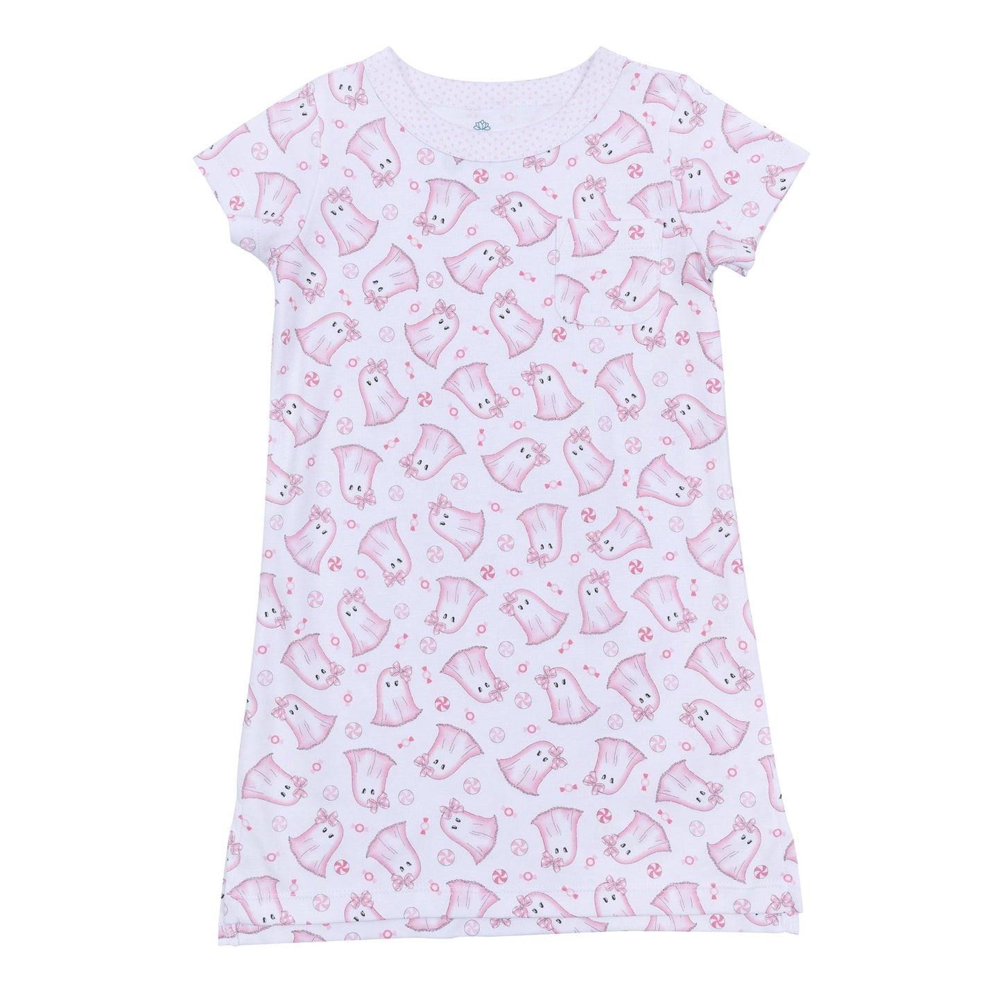 My Little Boo Short Sleeve Nightdress - Pink - Magnolia BabyNightdress