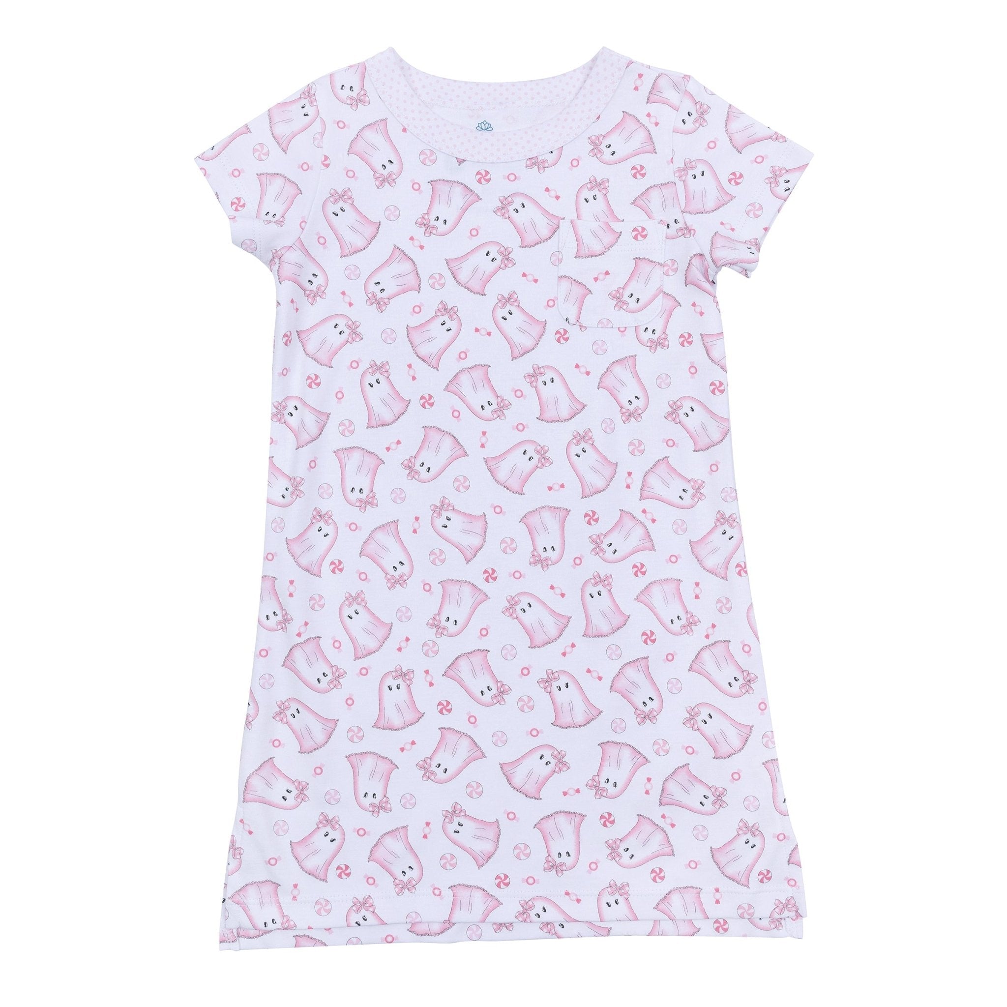 My Little Boo Short Sleeve Nightdress - Pink - Magnolia BabyNightdress