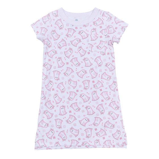 My Little Boo Short Sleeve Nightdress - Pink - Magnolia BabyNightdress