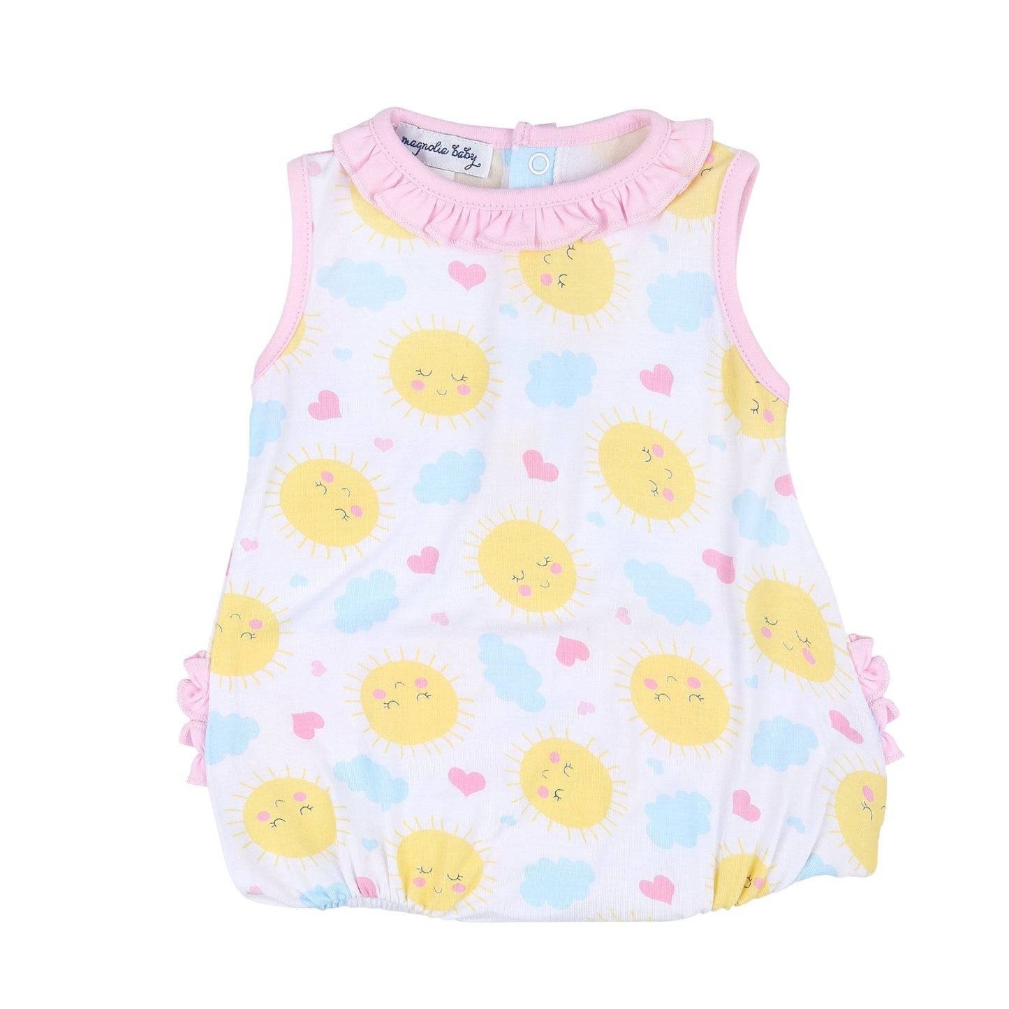 My Sunshine Infant Ruffle Sleeveless Bubble - Magnolia BabyBubble