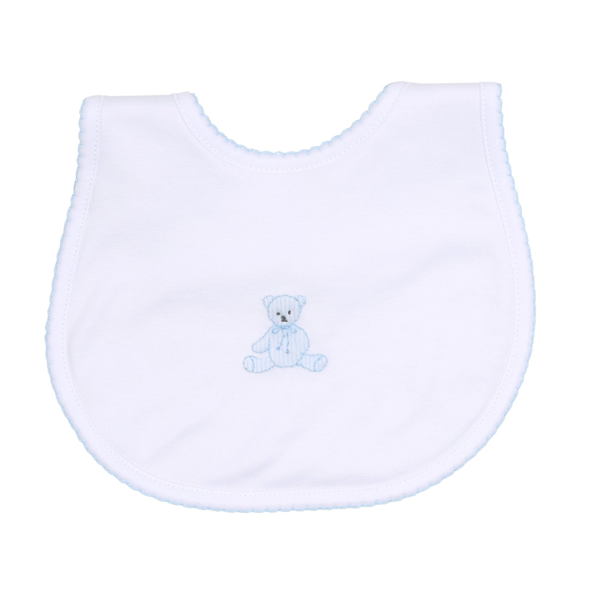 My Teddy Bib - Blue - Magnolia BabyBib