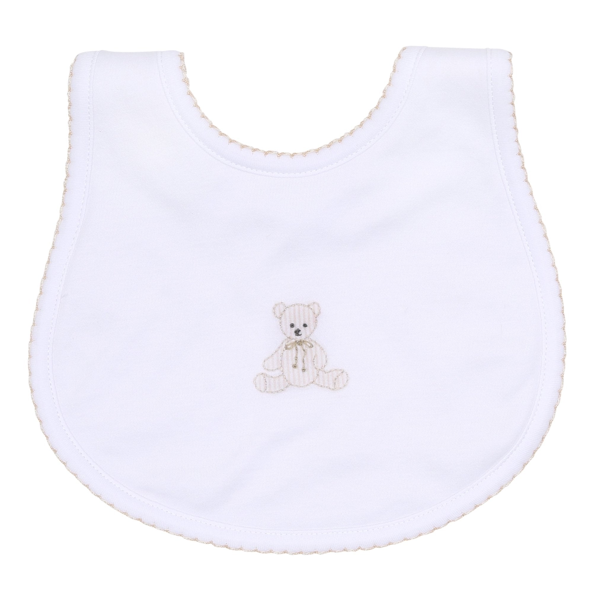 My Teddy Bib - Ivory - Magnolia BabyBib