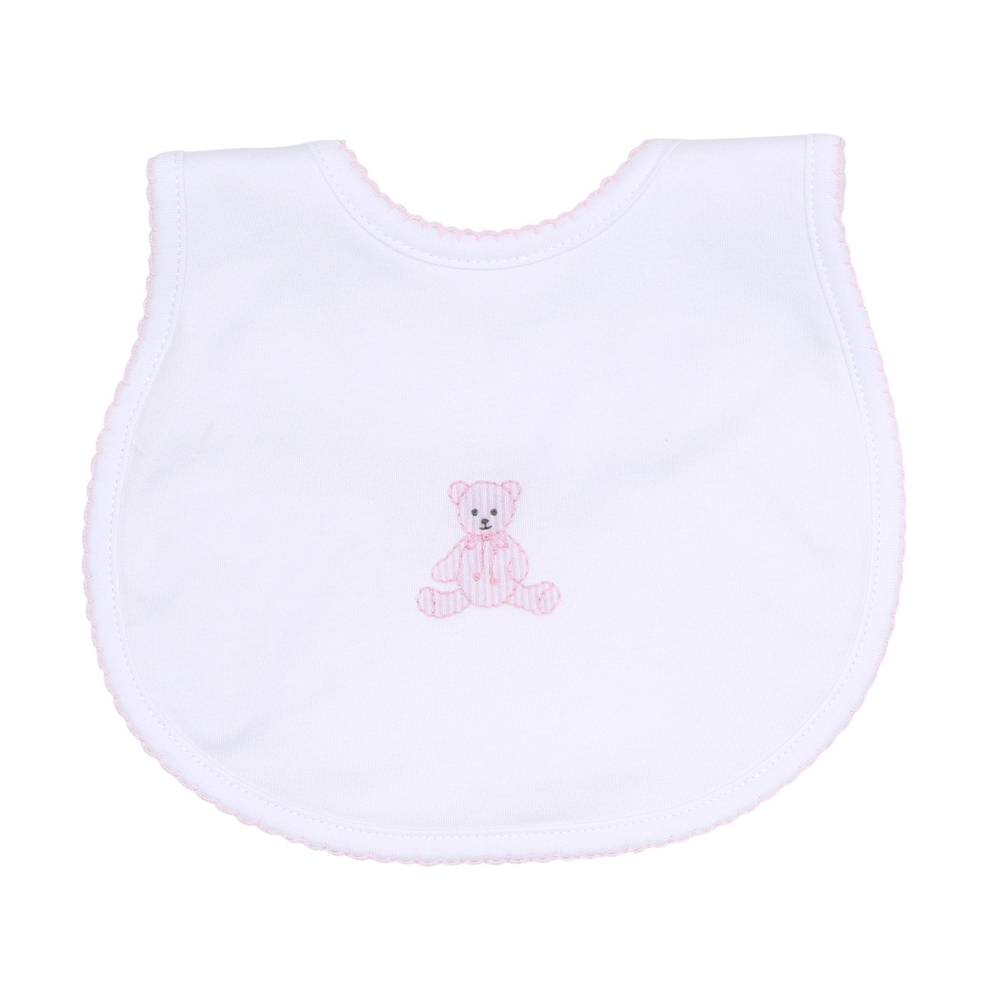 My Teddy Bib - Pink - Magnolia BabyBib