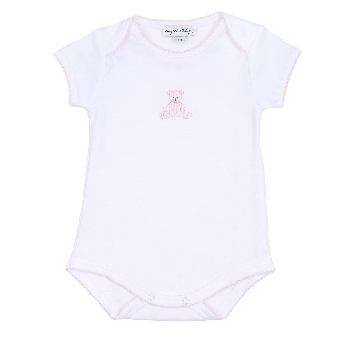 Magnolia Baby Girl My Teddy Bodysuit - Pink