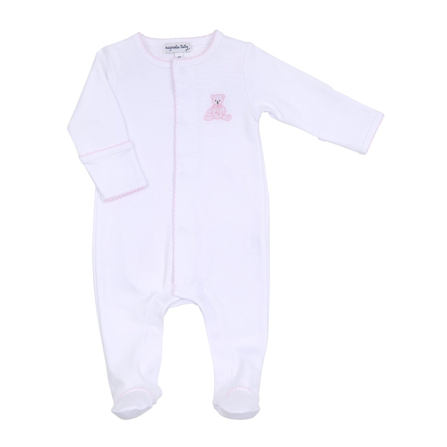 My Teddy Footie - Pink - Magnolia BabyFootie