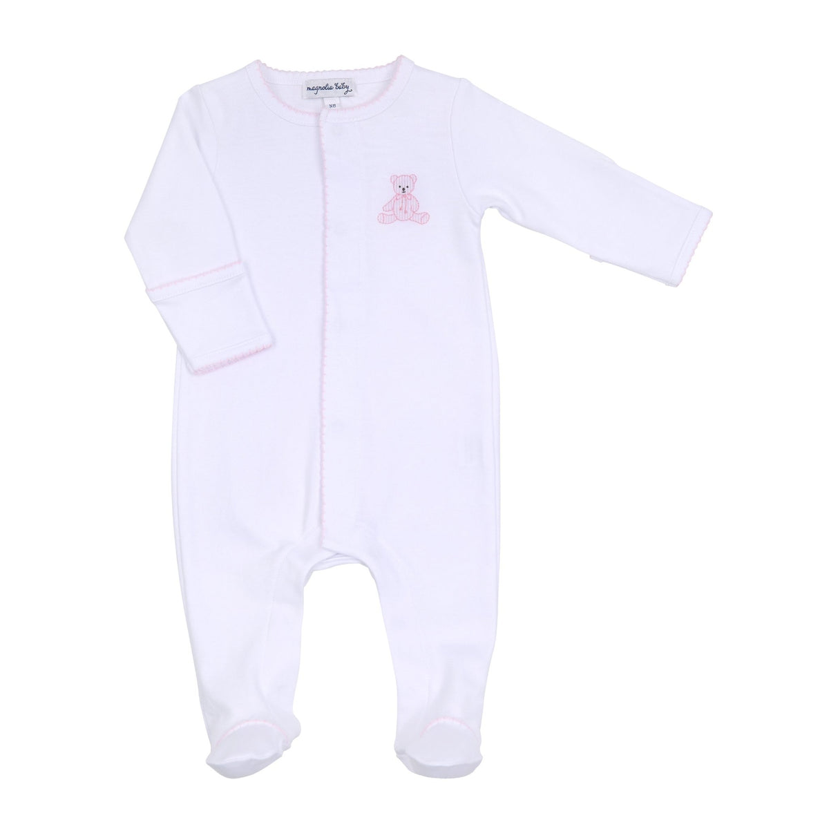 My Teddy Footie - Pink - Magnolia BabyFootie