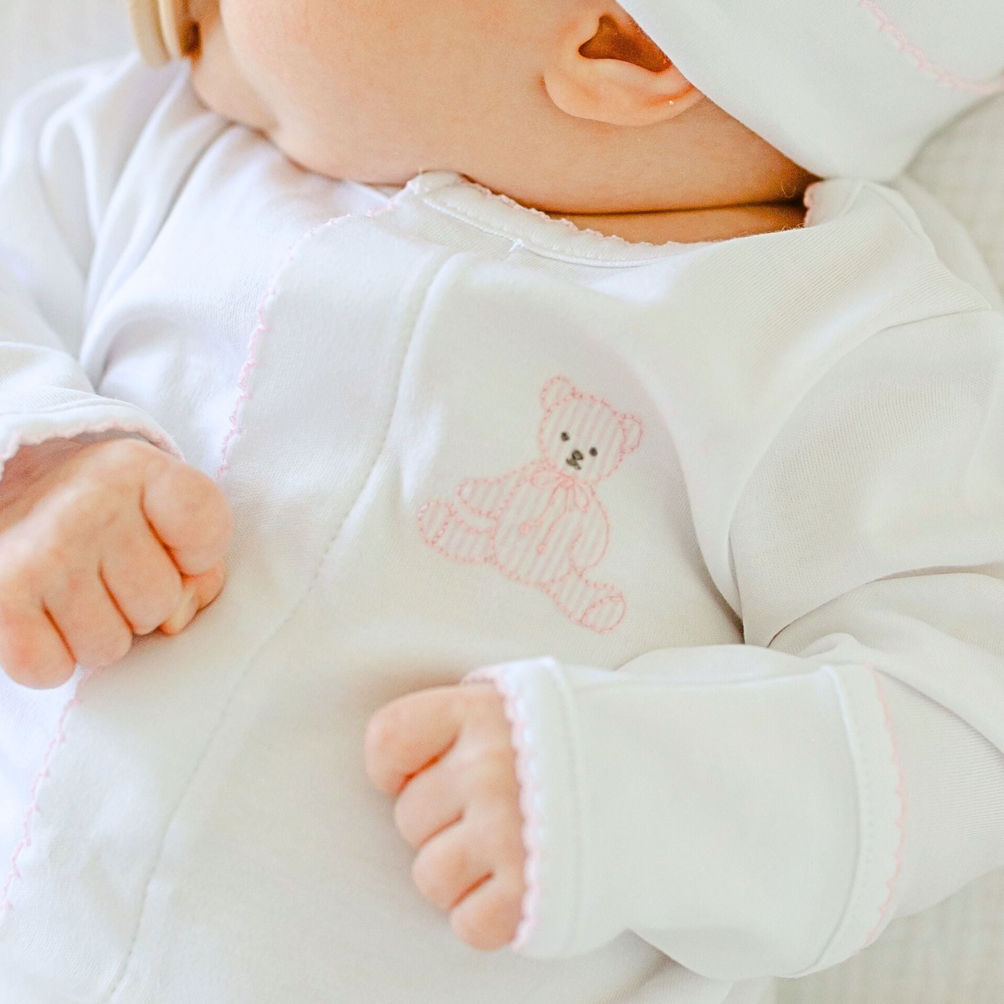 My Teddy Footie - Pink - Magnolia BabyFootie