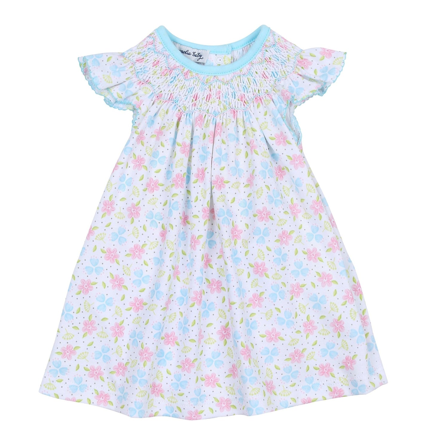 Natalie's Classics Bishop Print Flutters Dress - Magnolia BabyDress