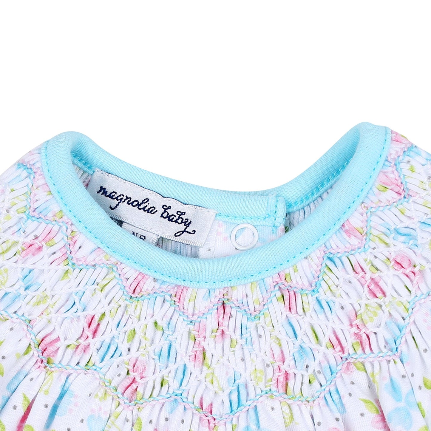 Natalie's Classics Bishop Print Long Sleeve Gown - Magnolia BabyGown