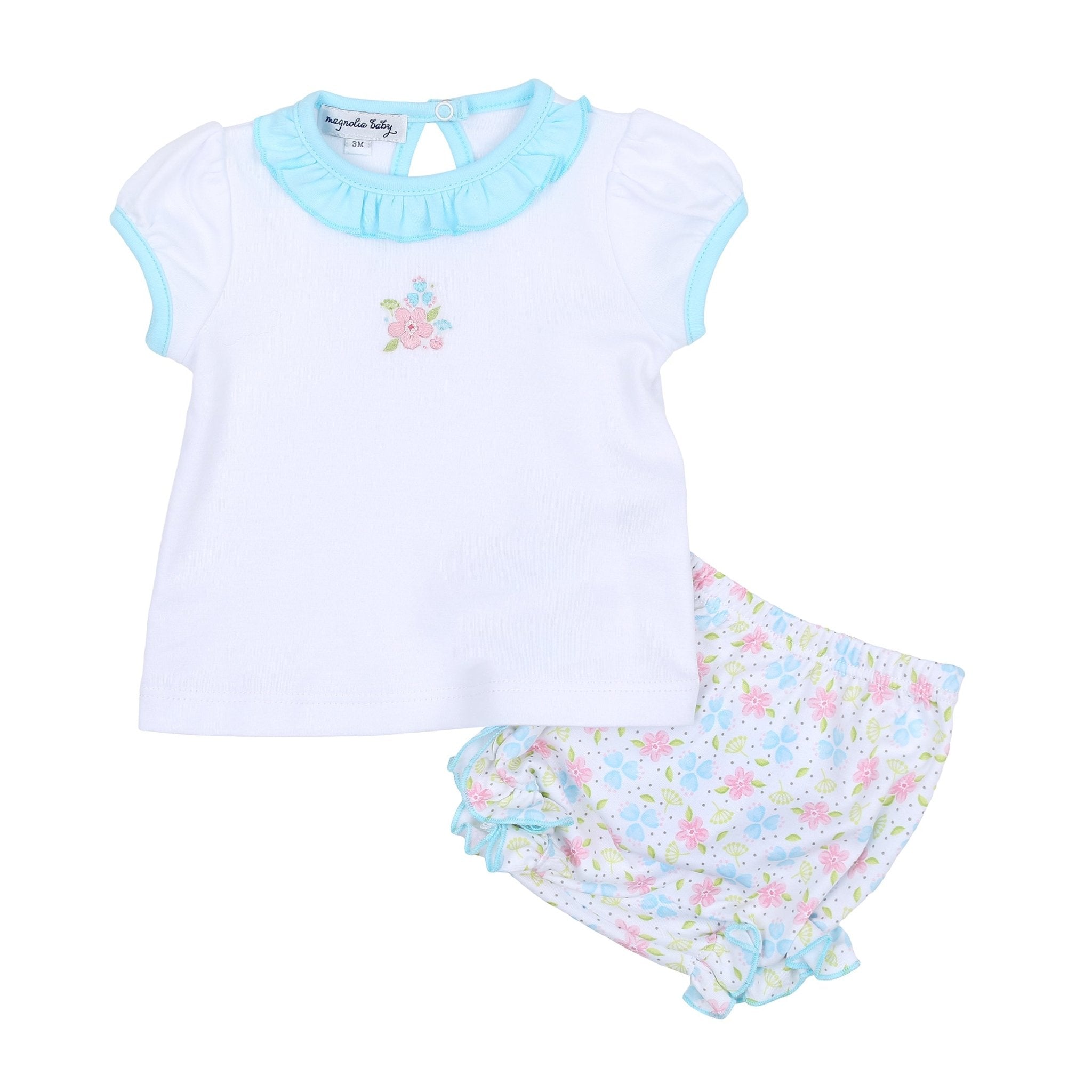 Natalie's Classics Print Ruffle Diaper Cover Set - Magnolia BabyDiaper Cover