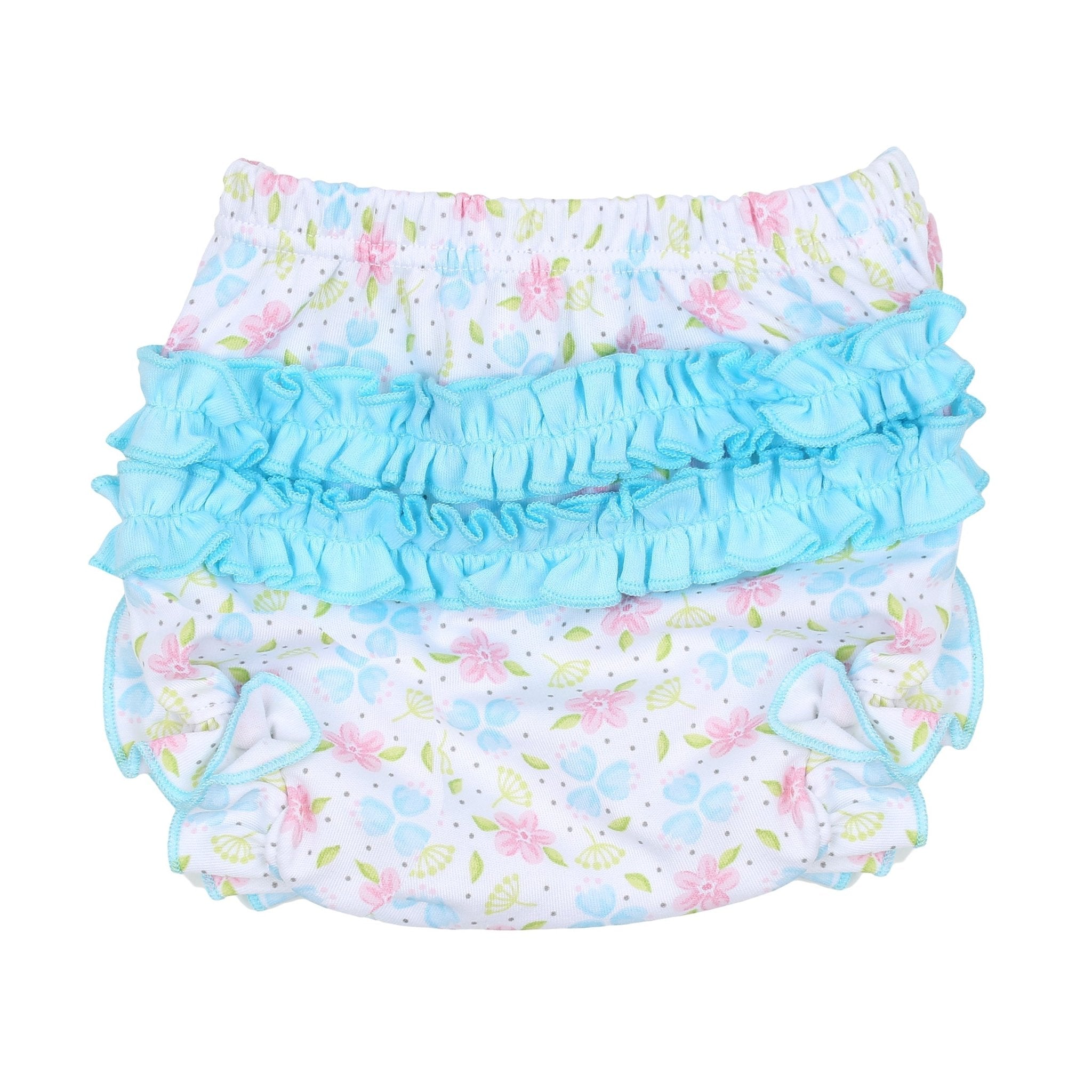 Natalie's Classics Print Ruffle Diaper Cover Set - Magnolia BabyDiaper Cover