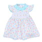 Natalie's Classics Smocked Print Flutters Dress - Magnolia BabyDress