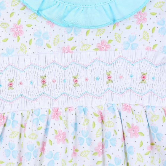 Natalie's Classics Smocked Print Flutters Dress - Magnolia BabyDress