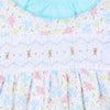 Natalie's Classics Smocked Print Gathered Gown - Magnolia BabyGown