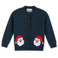 Navy Blue Christmas Santa Knit Cardigan - Magnolia BabyCardigan