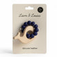 Navy Blue Whale Silicone & Beechwood Teether - Baby Gift - Magnolia BabyTeether