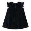 Navy Velour Flutter Dress - Magnolia BabyDress