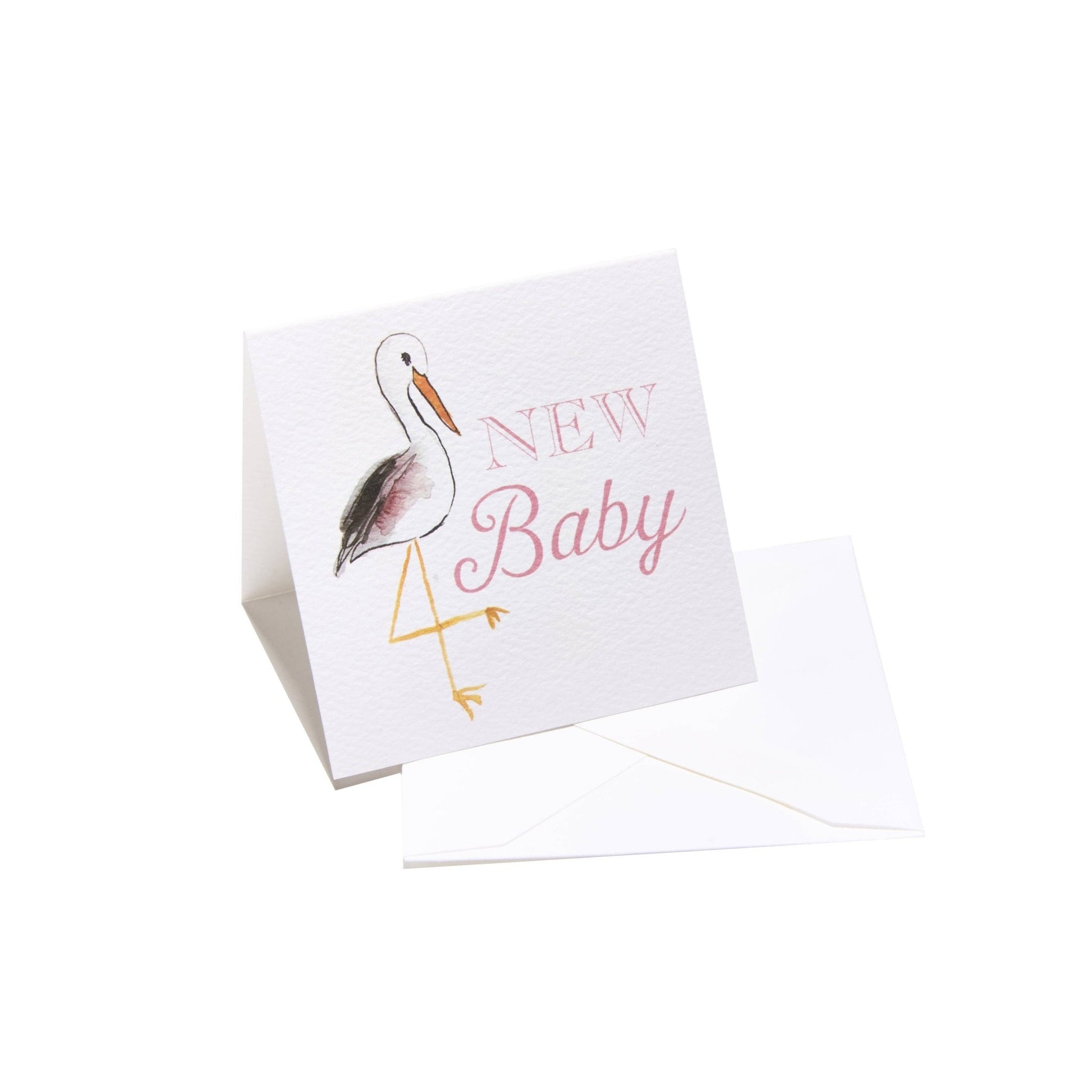 New Baby Gift Enclosure Card - Pink - Magnolia BabyStationery