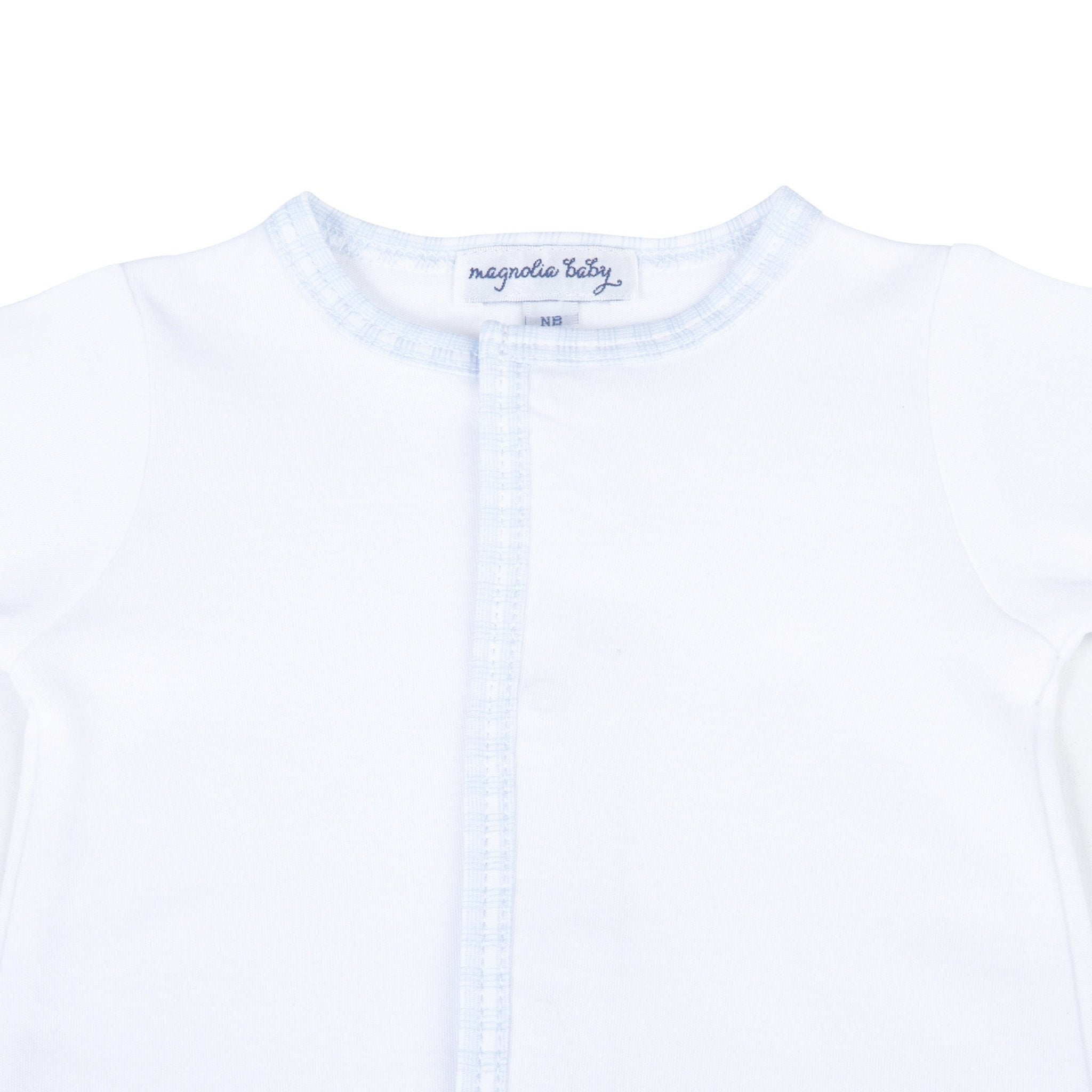 New Beginnings Footie - Blue - Magnolia BabyFootie