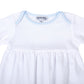 New Beginnings Gathered Gown - Blue - Magnolia BabyGown