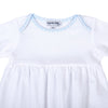 New Beginnings Gathered Gown - Blue - Magnolia BabyGown