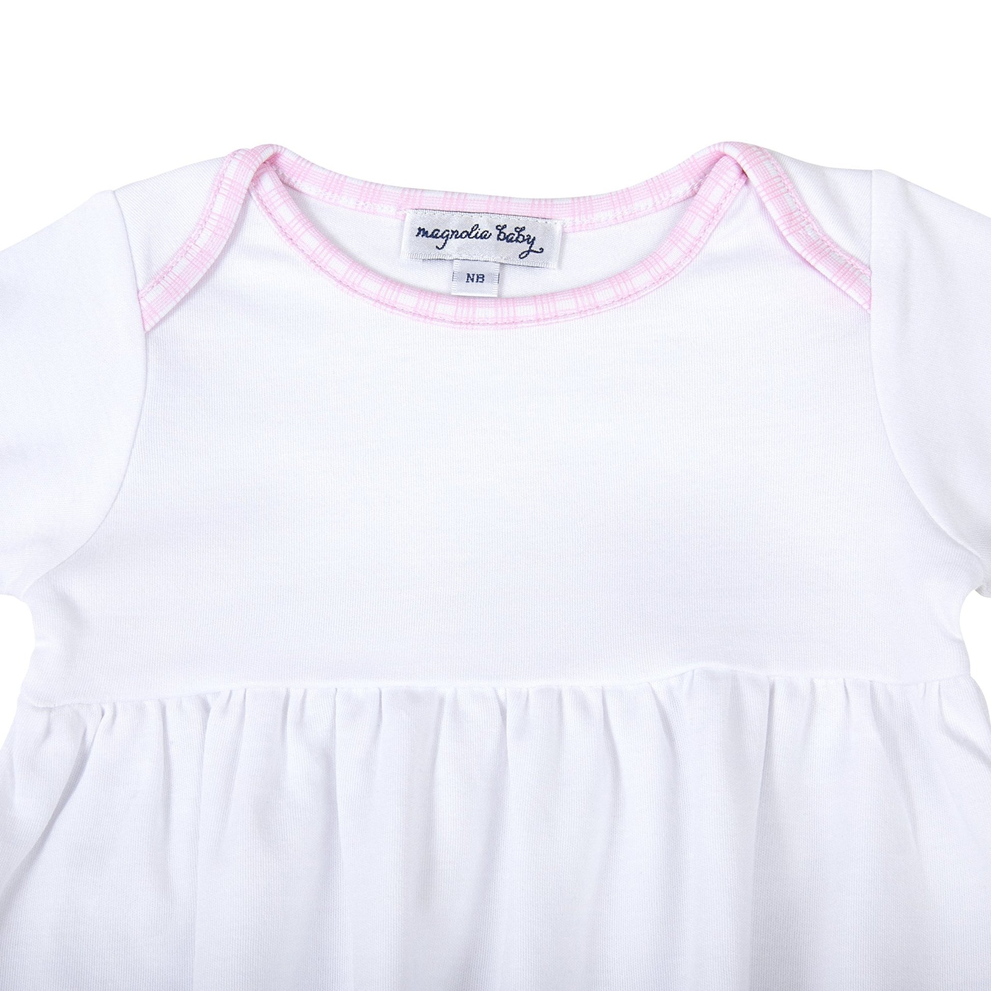 New Beginnings Gathered Gown - Pink - Magnolia BabyGown