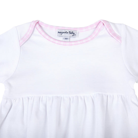 New Beginnings Gathered Gown - Pink - Magnolia BabyGown