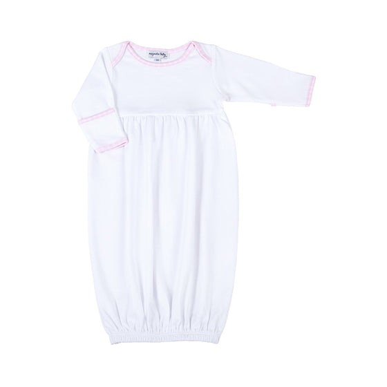 New Beginnings Gathered Gown - Pink - Magnolia BabyGown