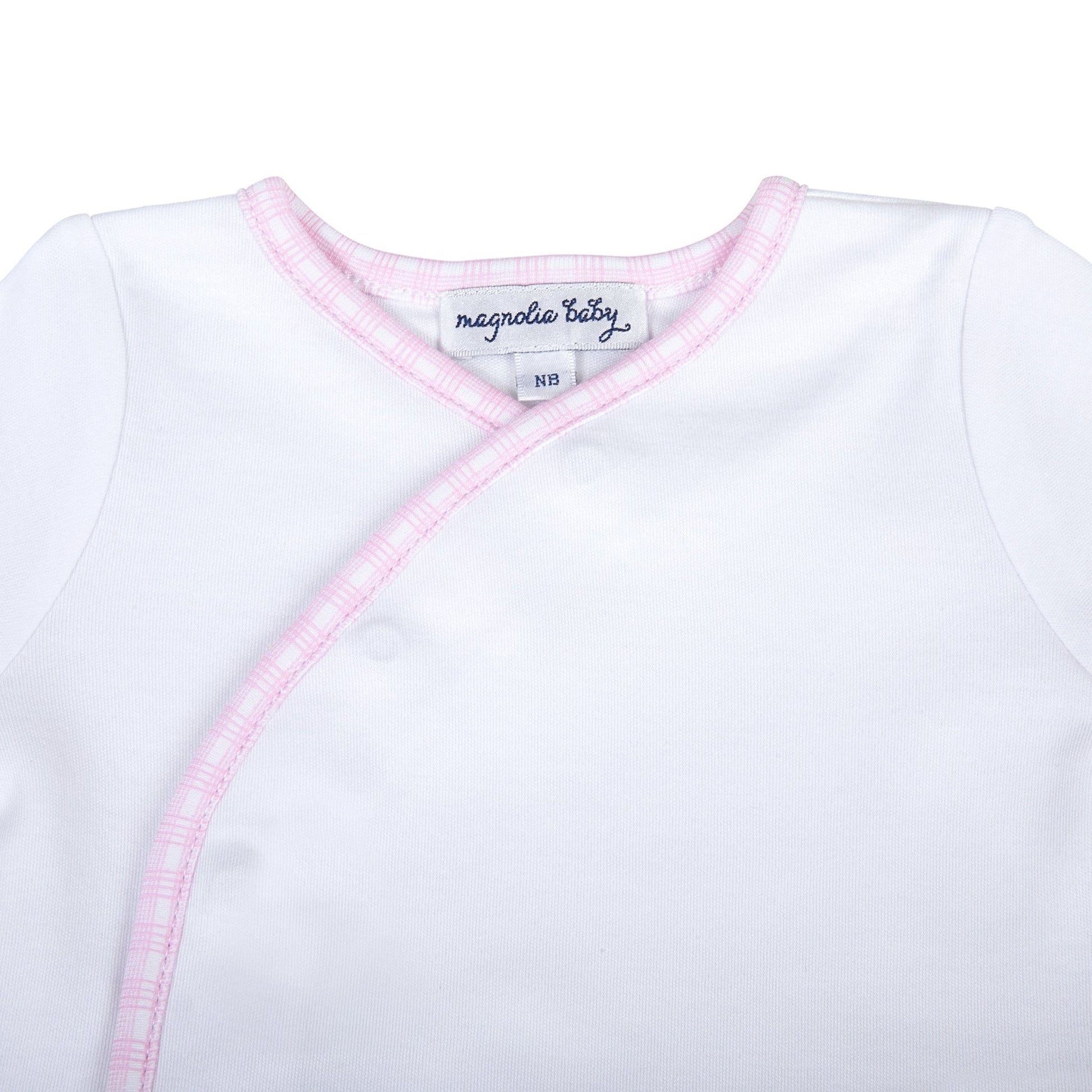 New Beginnings Kimono Footed Pant Set - Pink - Magnolia Baby2pc Pant Set