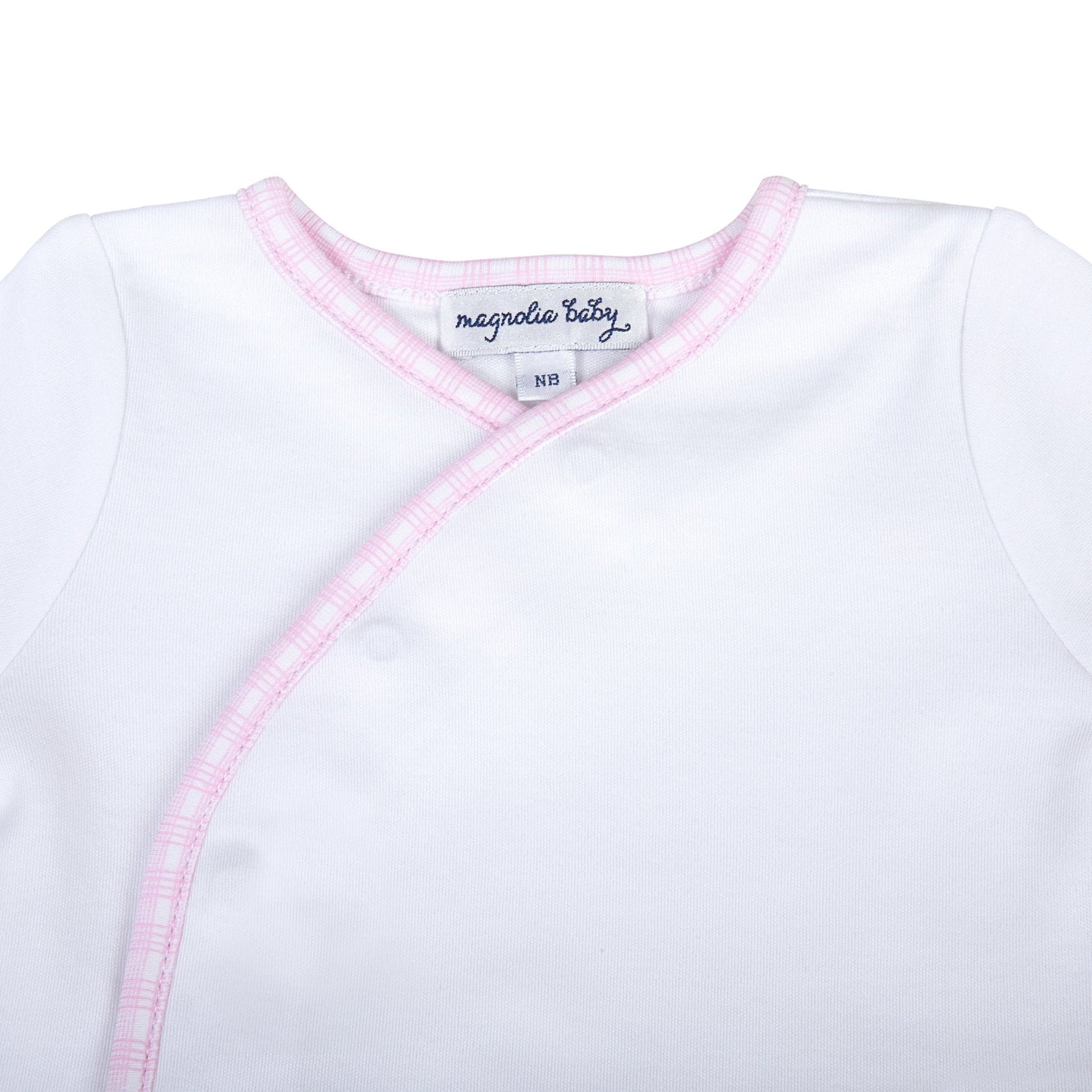 New Beginnings Kimono Footed Pant Set - Pink - Magnolia Baby2pc Pant Set