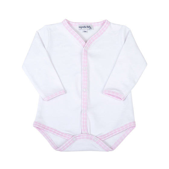New Beginnings Long Sleeve Bodysuit - Pink - Magnolia BabyBodysuit