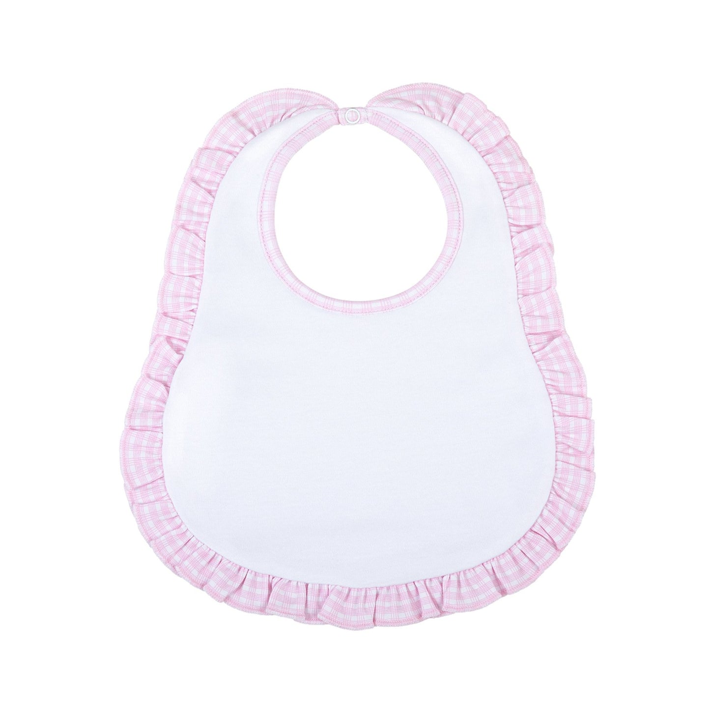 New Beginnings Ruffle Bib - Pink - Magnolia BabyBib
