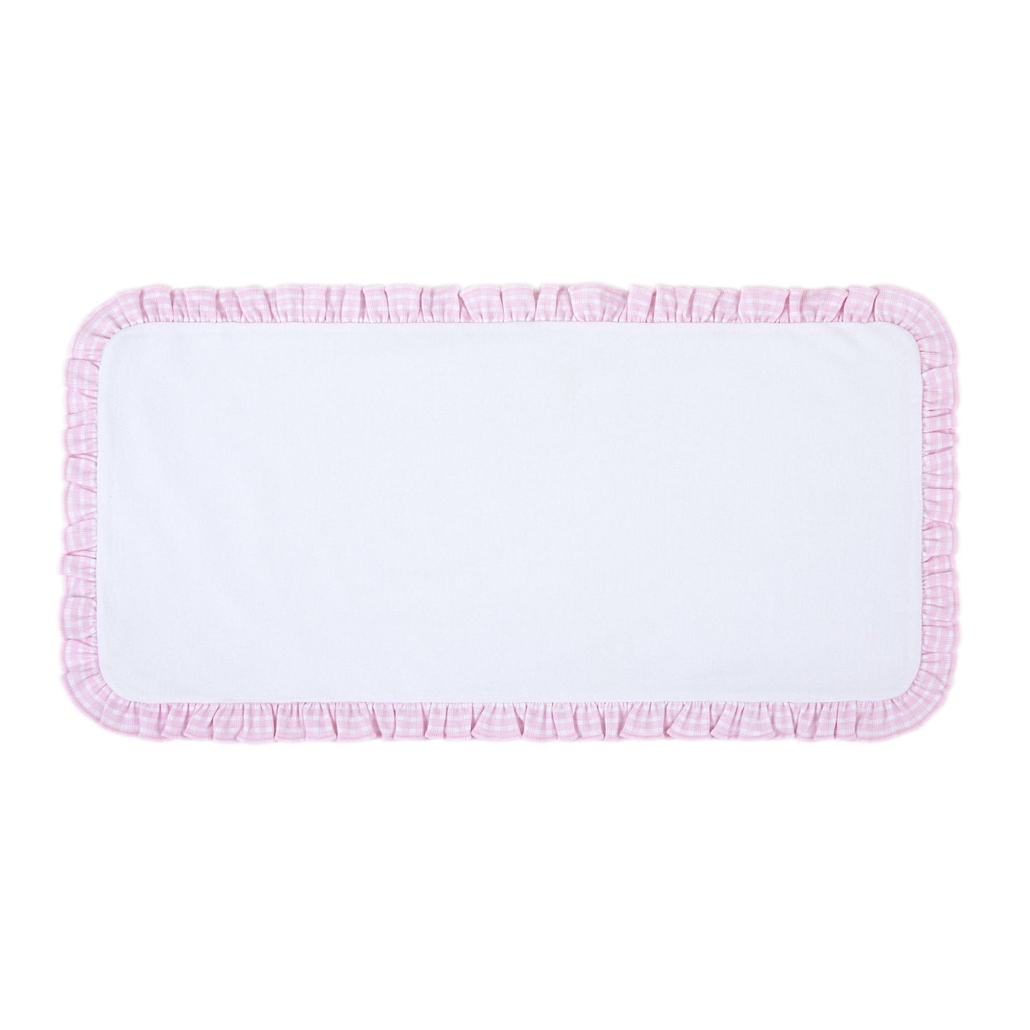 New Beginnings Ruffle Burp Cloth - Pink - Magnolia BabyBurp Cloth