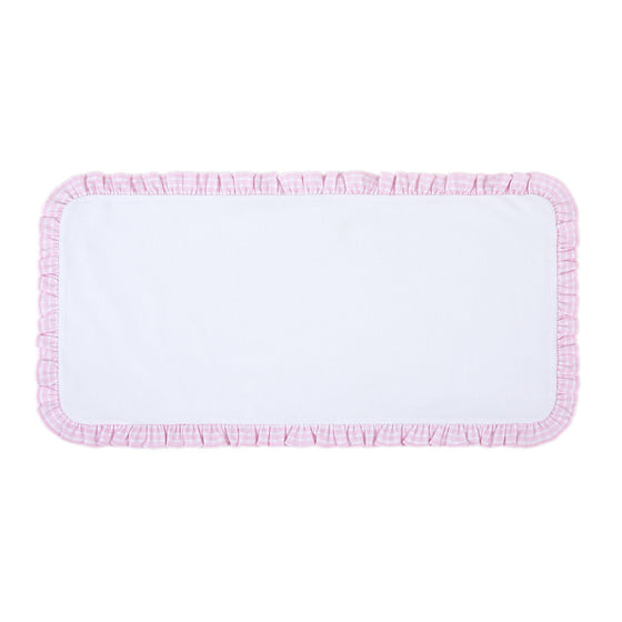 New Beginnings Ruffle Burp Cloth - Pink - Magnolia BabyBurp Cloth