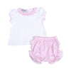 New Beginnings Ruffle Diaper Cover Set - Pink - Magnolia BabyDiaper Cover