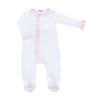 New Beginnings Ruffle Footie - Pink - Magnolia BabyFootie