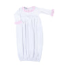 New Beginnings Ruffle Gathered Gown - Pink - Magnolia BabyGown
