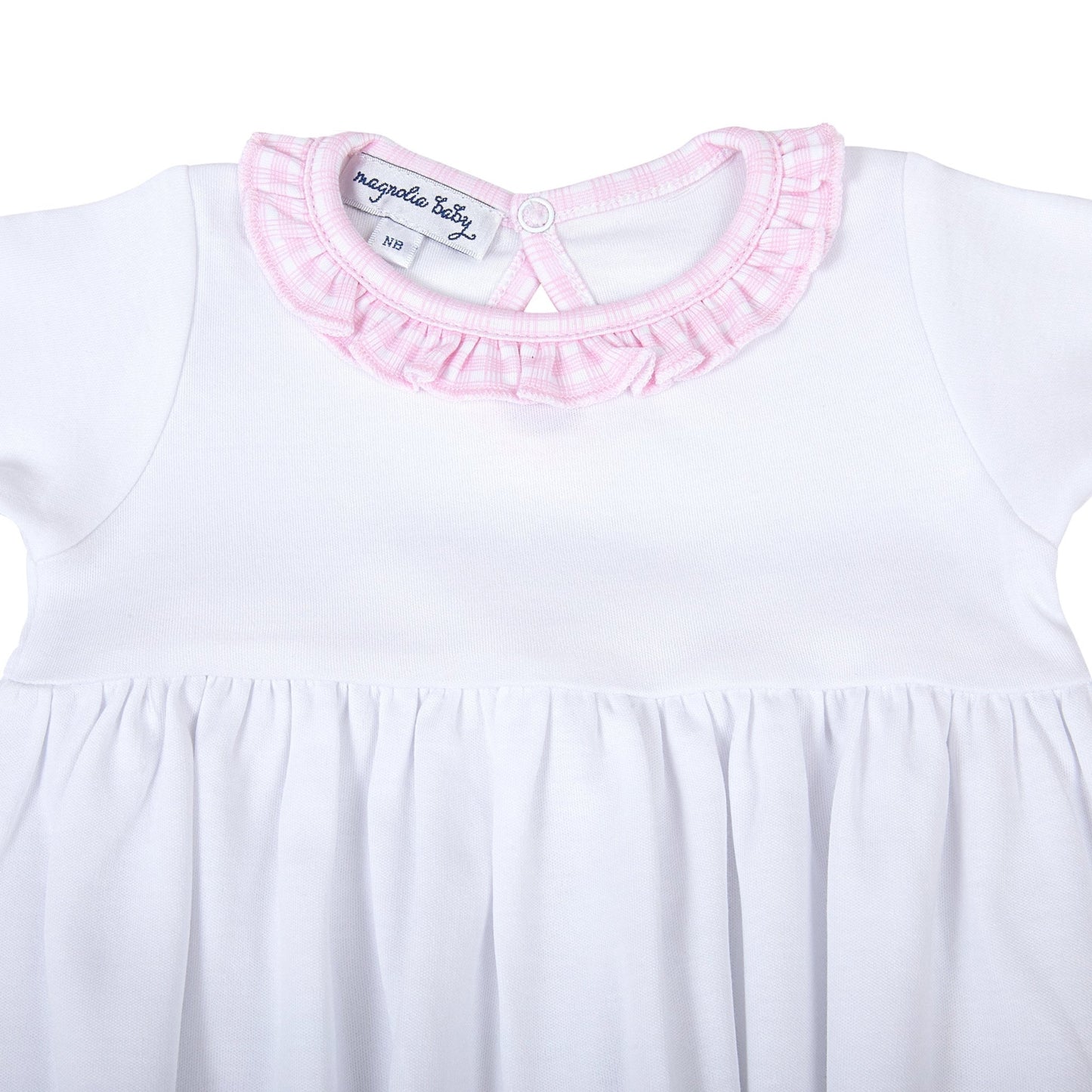 New Beginnings Ruffle Gathered Gown - Pink - Magnolia BabyGown